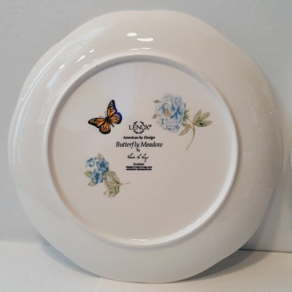 Lenox Butterfly Meadow Blue (4) Accent Luncheon Plate 9” Set of 4 - Picture 7 of 8
